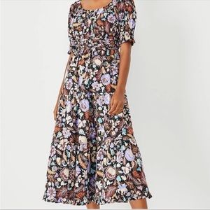 Ann Taylor Batik Midi Dress: Size 10